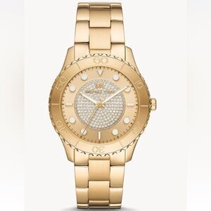 NWT Michael Kors MK6911 Runway Round Adult Female Watch